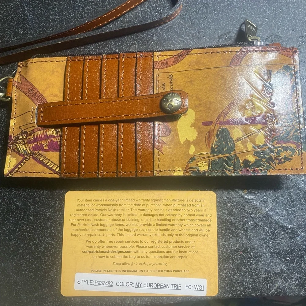 Patricia Nash beautiful bag with card wallet - Picture 7 of 11